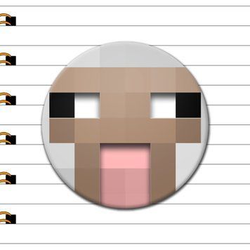 Значок Овца Minecraft ZG-000-1-2 фото