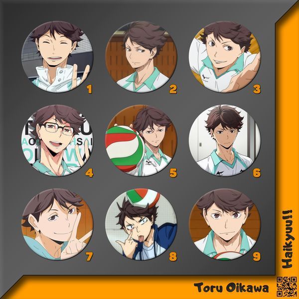 Значок Тору Ойкава [44мм] Haikyuu фото