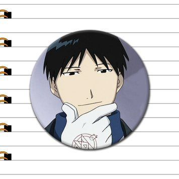 Значок Рой Мустанг з аніме Сталевий алхімік (Fullmetal Alchemist), аніме значок Україна