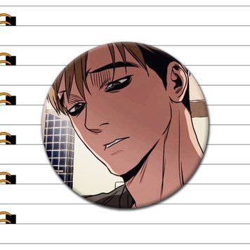 Значок Сану О з манхви Killing Stalking (Вбити сталкера), значок Україна