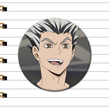 Значок Котаро Бокуто з аніме Волейбол (Haikyuu), аніме значок Україна