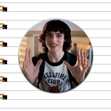 Значок Майк Уилер из сериала Stranger Things, купить значок Украина
