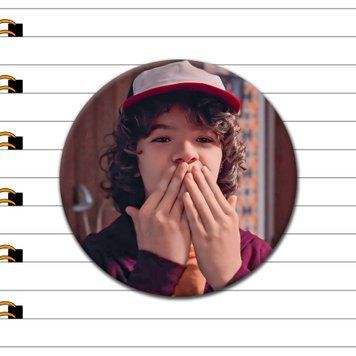 Значок Дастін Гендерсон з серіалу Stranger Things (Дивні дива), купити значок Україна