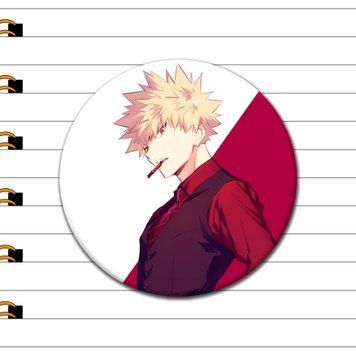 Значок Кацукі Бакуго з аніме Моя геройська академія (My Hero Academia), аніме значок Україна