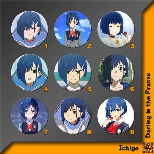 Значок Ичиго [44мм] Darling in the Franxx фото