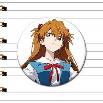 Значок Аска Ленглі з аніме Євангеліон (Evangelion), аніме значок Україна