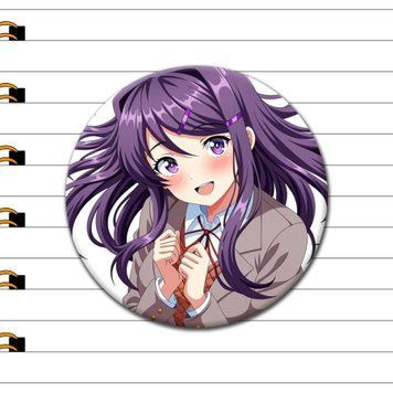 Значок Юри Doki Doki Literature Club [44мм] ZG-300-1 фото