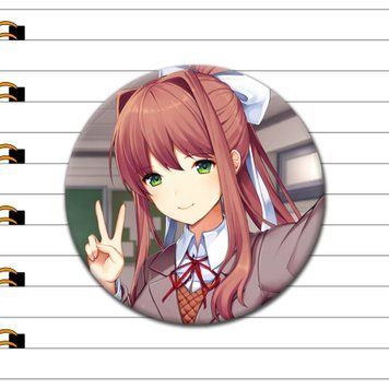 Значок Моника Doki Doki Literature Club ZG-000-2 фото