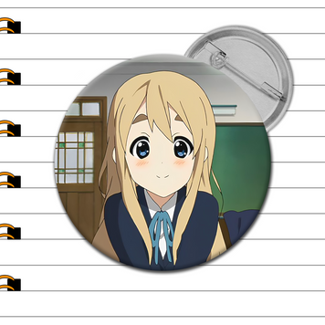 Аніме значок Цумугі Котобукі у шкільній формі K-On!