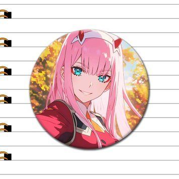 Значок Зеро Ту з аніме Милый во Франксе (Darling in the Franxx), аніме значок Україна