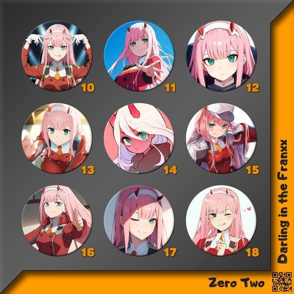 Значок 02 Зеро Ту [44мм] Darling in the Franxx фото