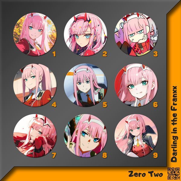 Значок 02 Зеро Ту [44мм] Darling in the Franxx фото