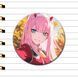 Значок Зеро Ту з аніме Милый во Франксе (Darling in the Franxx), аніме значок Україна
