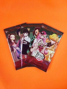 аніме картки demon slayer random pack набір карт у пакеті