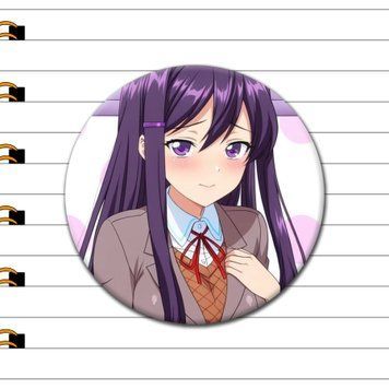 Значок Юри Doki Doki Literature Club [44мм] ZG-300-2 фото