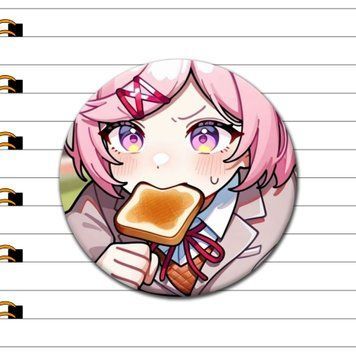 Значок Нацуки Doki Doki Literature Club [44мм] ZG-100-2 фото