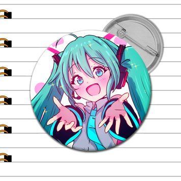 Значок Хацуне Мику Vocaloid, купить значок Украина