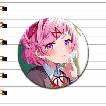 Значок Нацуки Doki Doki Literature Club [44мм] ZG-100-3 фото
