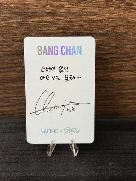 Фотокарточка Bang Chan (Stray Kids Nacific) kpop photocard, купить Украина