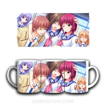 Чашка Angel Beats! Янгольські ритми! Юзуру Отонаші Юрі Накамура Канаде Тачібана Масамі Івасава