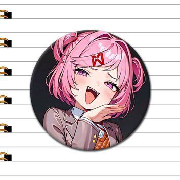 Значок Нацуки Doki Doki Literature Club [44мм] ZG-100-4 фото