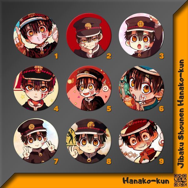 Значок Ханако-кун Jibaku Shounen Hanako-kun фото