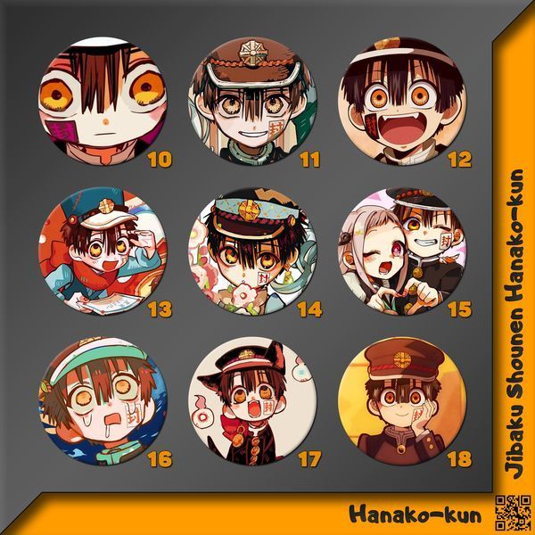 Значок Ханако-кун Jibaku Shounen Hanako-kun фото