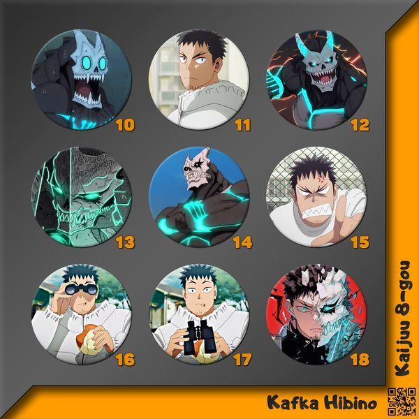 Значок Кафка Хібіно [44мм] Kaijuu 8-gou фото