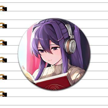 Значок Юри Doki Doki Literature Club [44мм] ZG-300-4 фото